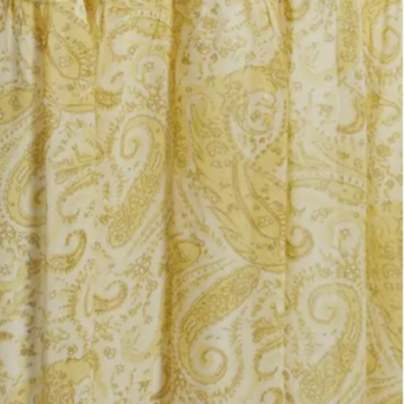 LUCKY BRAND Designer Ariel Yellow Paisley Peasant Tiered Maxi Dress!! NWT!! - Picture 12 of 13